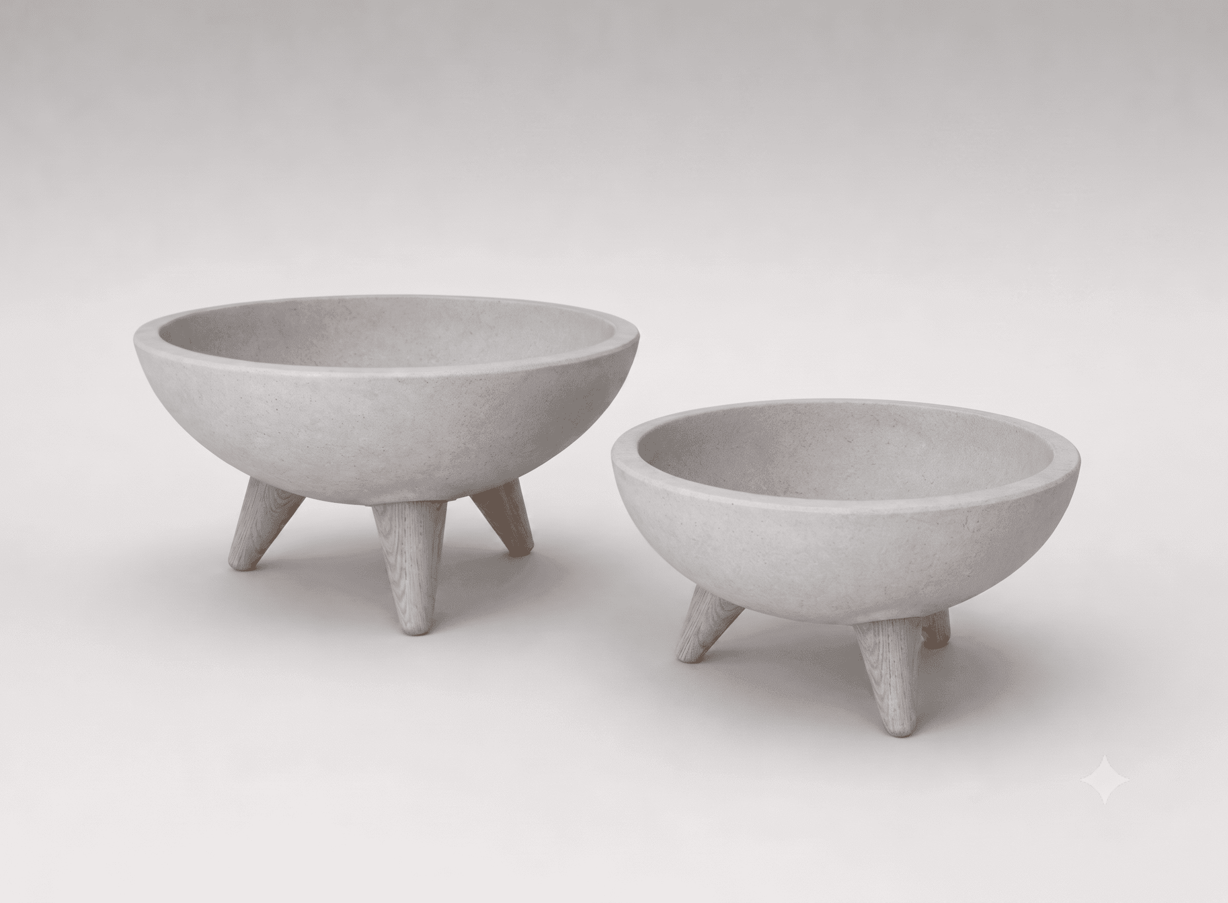 Maceta de cemento - Bowl
